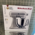 Refurbished KitchenAid Artisan 4.8L 300W Stand Mixer — Contour Silver — front three-quarter view