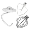 KitchenAid Mixer Attachment Set – Dough Hook, Flat Beater & Wire Whisk — front three-quarter view
